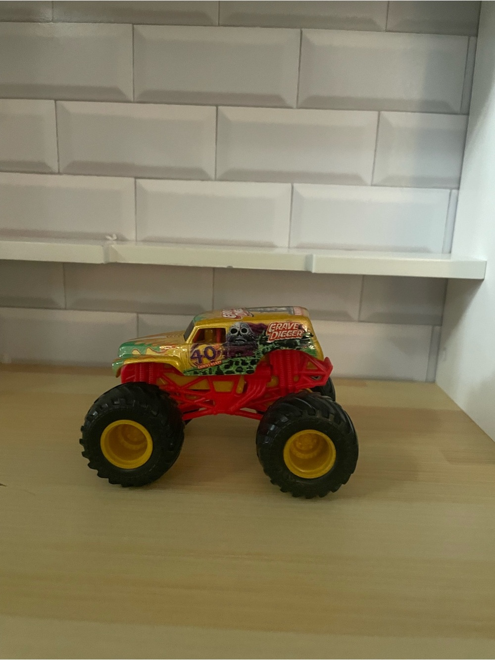 Monster Truck Toy - Yellow & Red Kids Toy